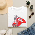 Red Masked Acrobat Illustration T-Shirt | Rope Suspension Art