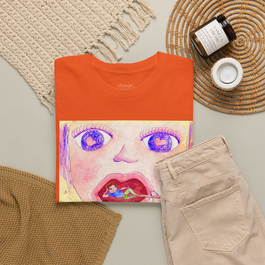 Born to be a baby girl, forced to be big dog-  Colorful Surf Graphic T-shirt