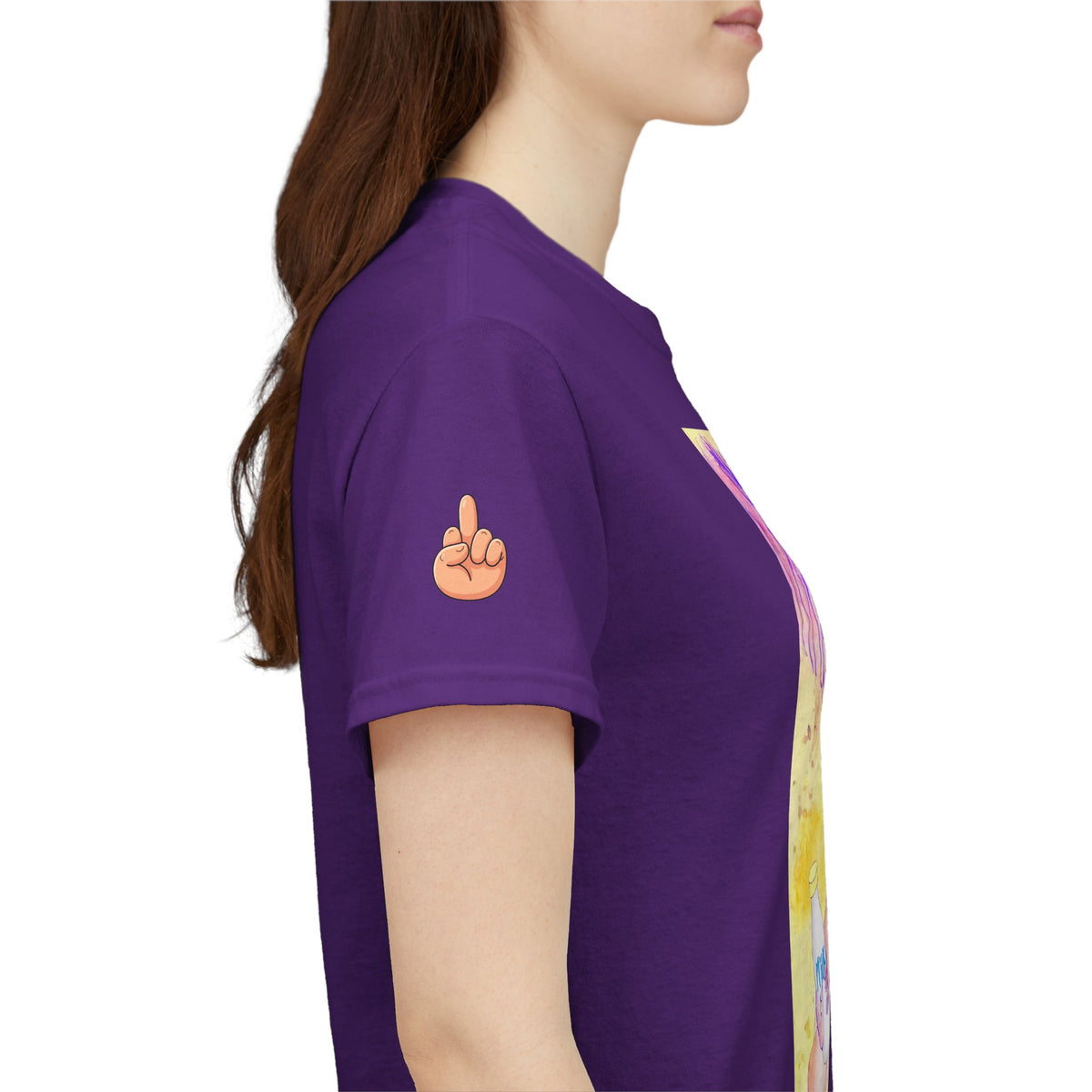 Born to be a baby girl, forced to be big dog-  Colorful Surf Graphic T-shirt